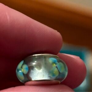 Pandora glass flower charm